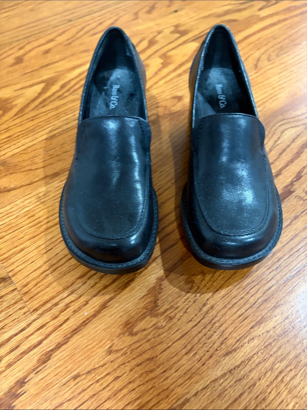 G.H. Bass & Co. Black Leather Classic Slip-On Loafers